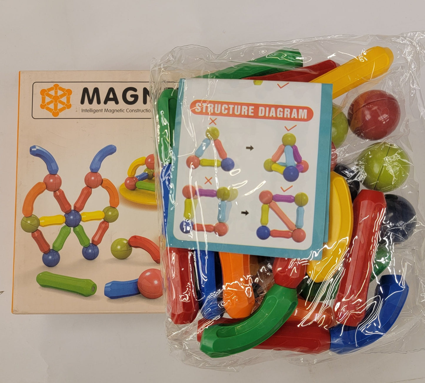 36-Piece Intelligent Magnetic Construction Set