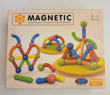 36-Piece Intelligent Magnetic Construction Set